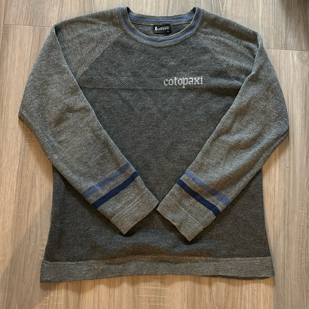 Cotopaxi Libre 100% Llama Wool Gray Crewneck Sweater XL